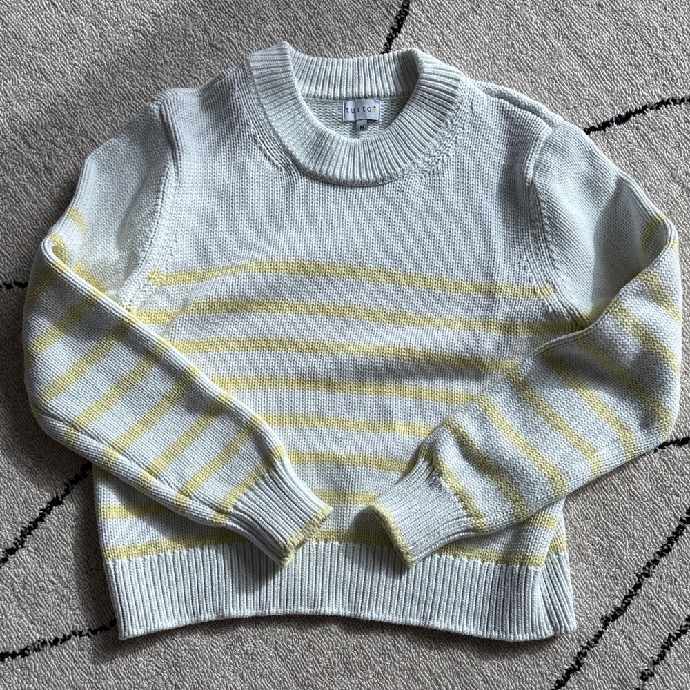 Tutti knit cotton Sweater with stripes